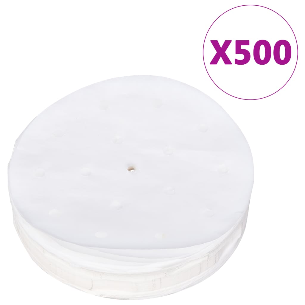 Pressa per Hamburger con 500 Fogli Carta Patty Alluminio 10 cm