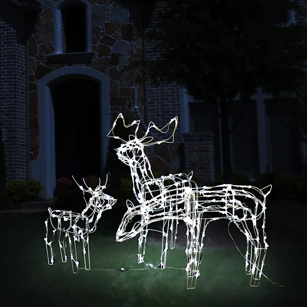 Decorazioni di Natale a Forma di Renne 3 pz 229 LED