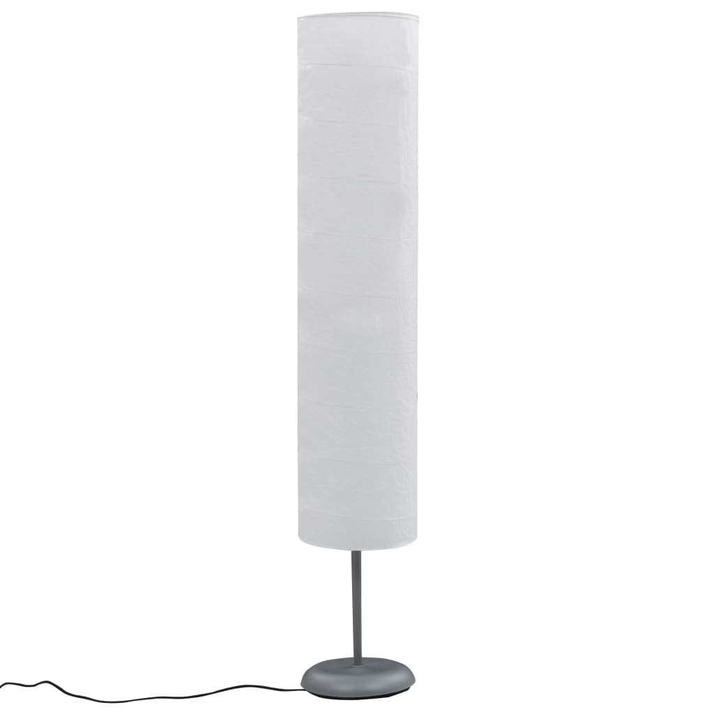 Lampada da Pavimento con Supporto 121cm Bianca E27
