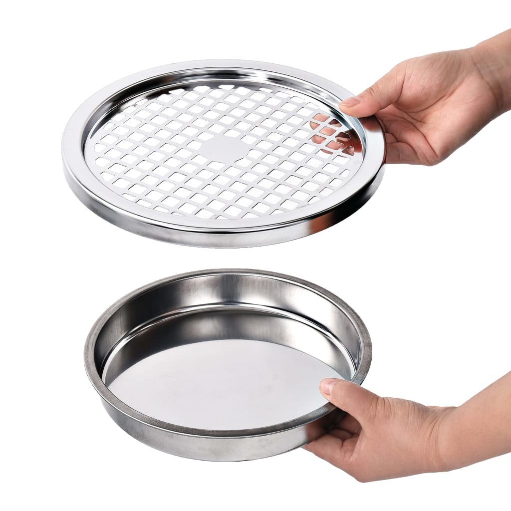 Pattumiera con Posacenere 30 litri in acciaio inox