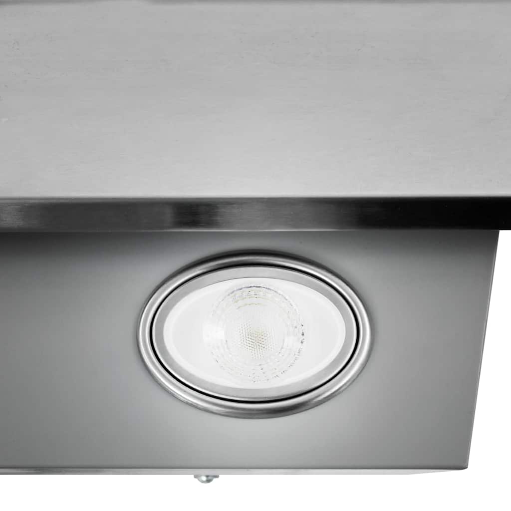 Cappa a Muro 60 cm in Acciaio Inox e Vetro Temperato Argento