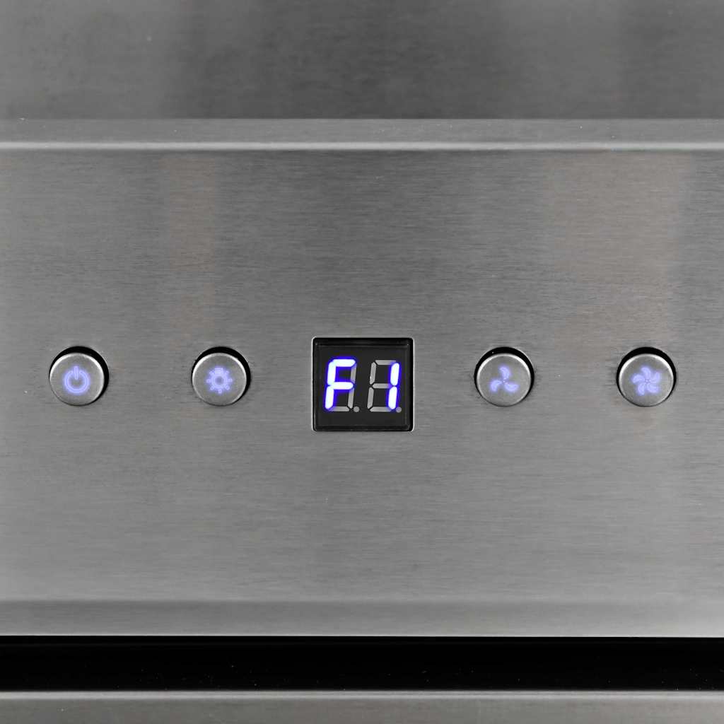 Cappa RGB con LED 60 cm in Acciaio Inox e Vetro Temperato