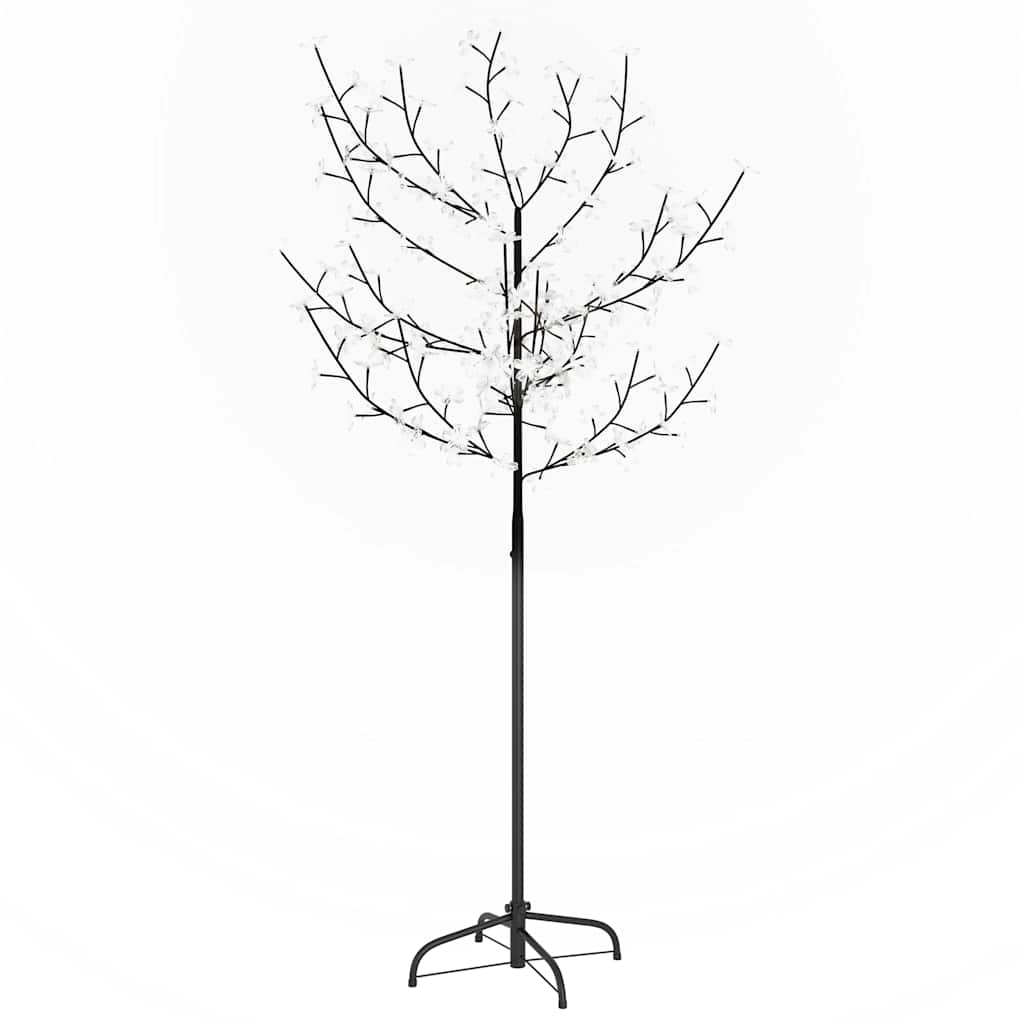 Albero di Natale 120 LED Bianco Freddo Ciliegio in Fiore 150 cm