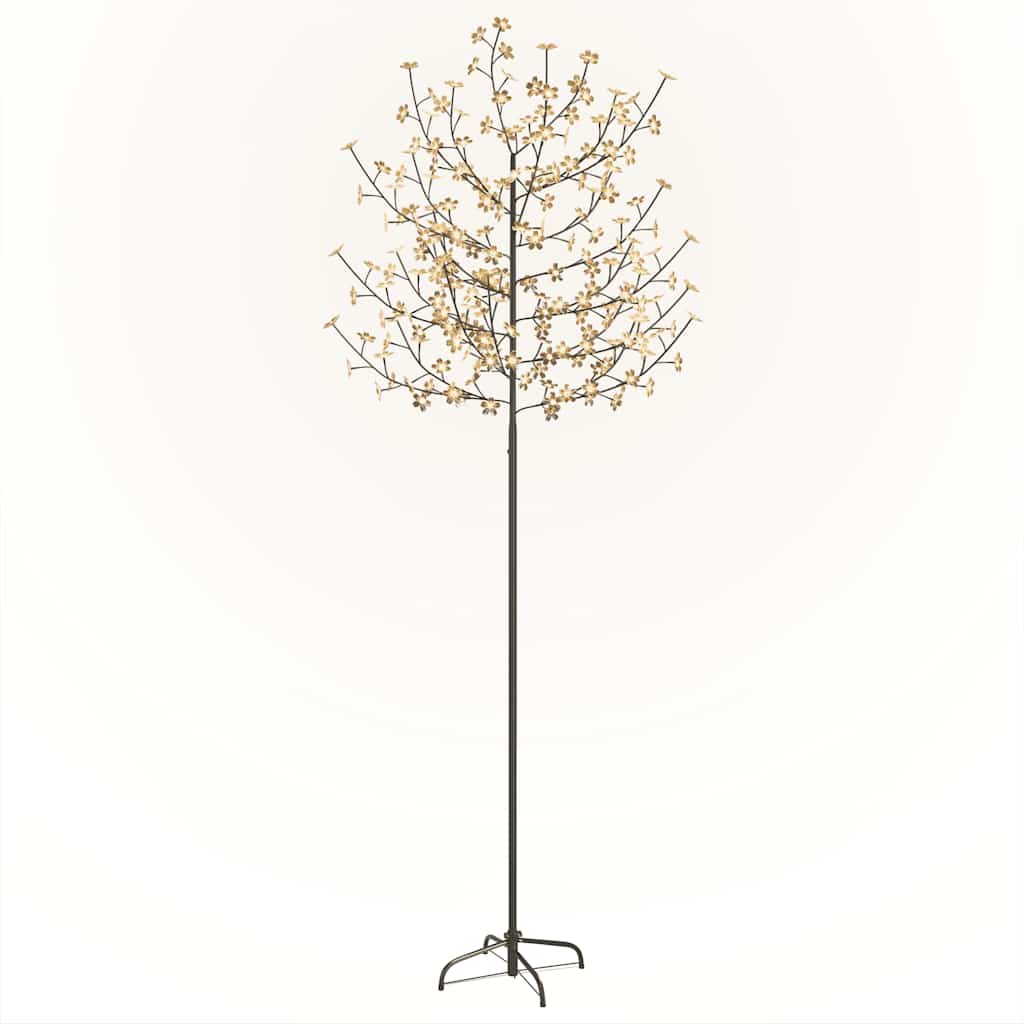 Albero di Natale 220 LED Bianco Caldo Ciliegio in Fiore 220 cm