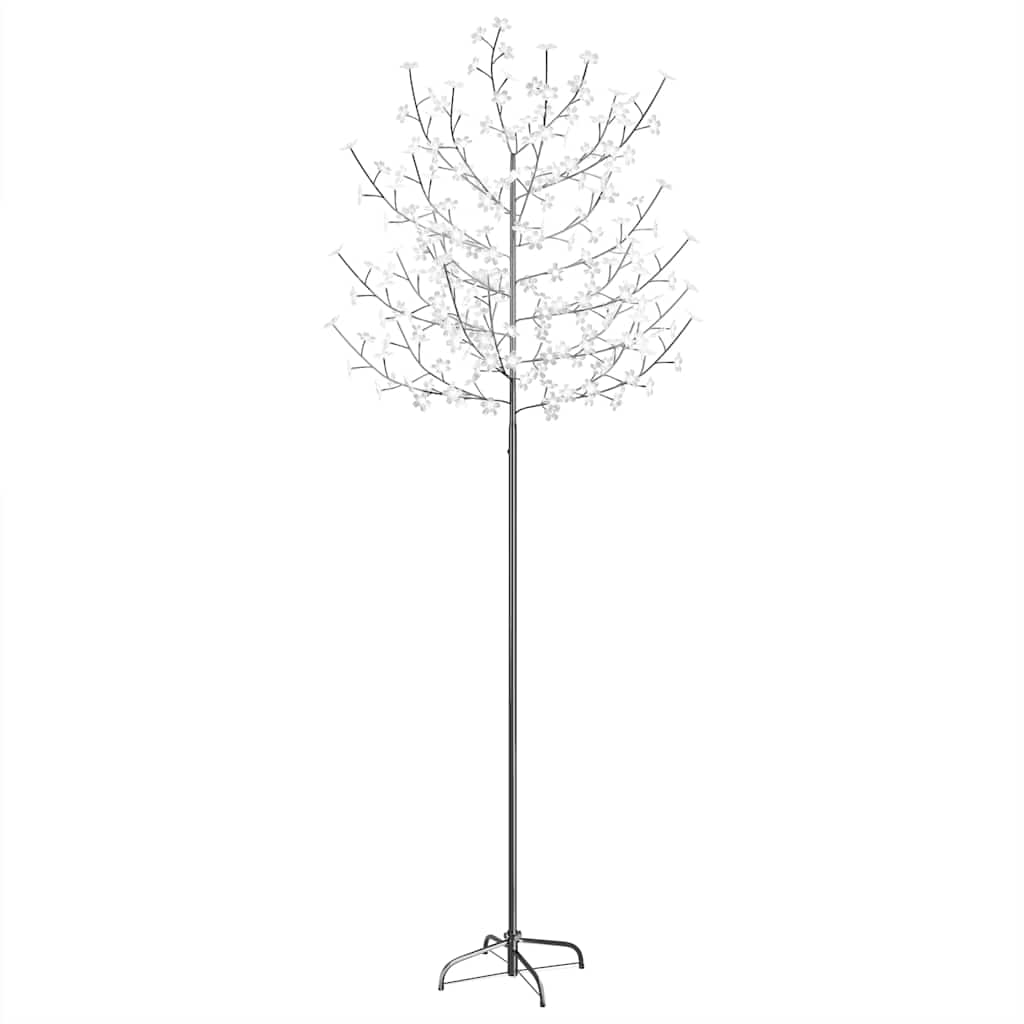 Albero di Natale 220 LED Bianco Freddo Ciliegio in Fiore 220 cm