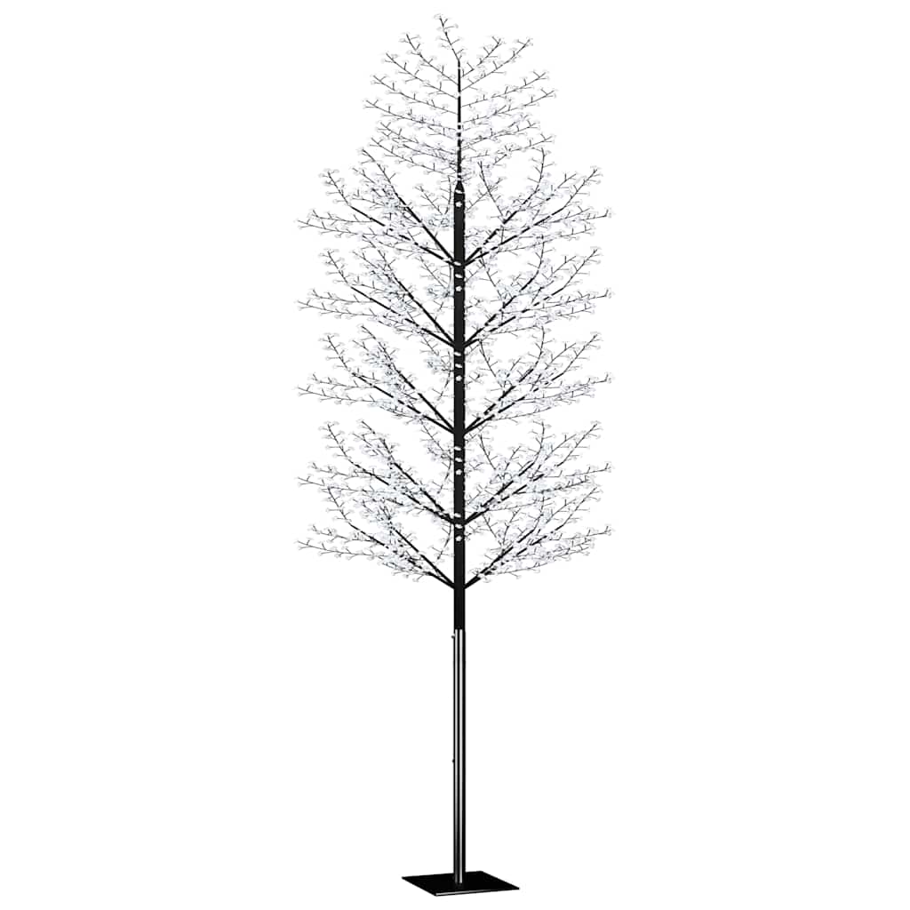 Albero di Natale 2000 LED Bianco Freddo Ciliegio in Fiore 500cm