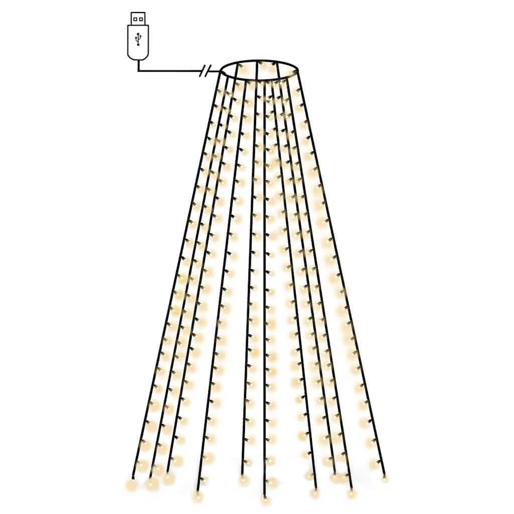 Rete di Luci per Albero di Natale con 250 LED 250 cm