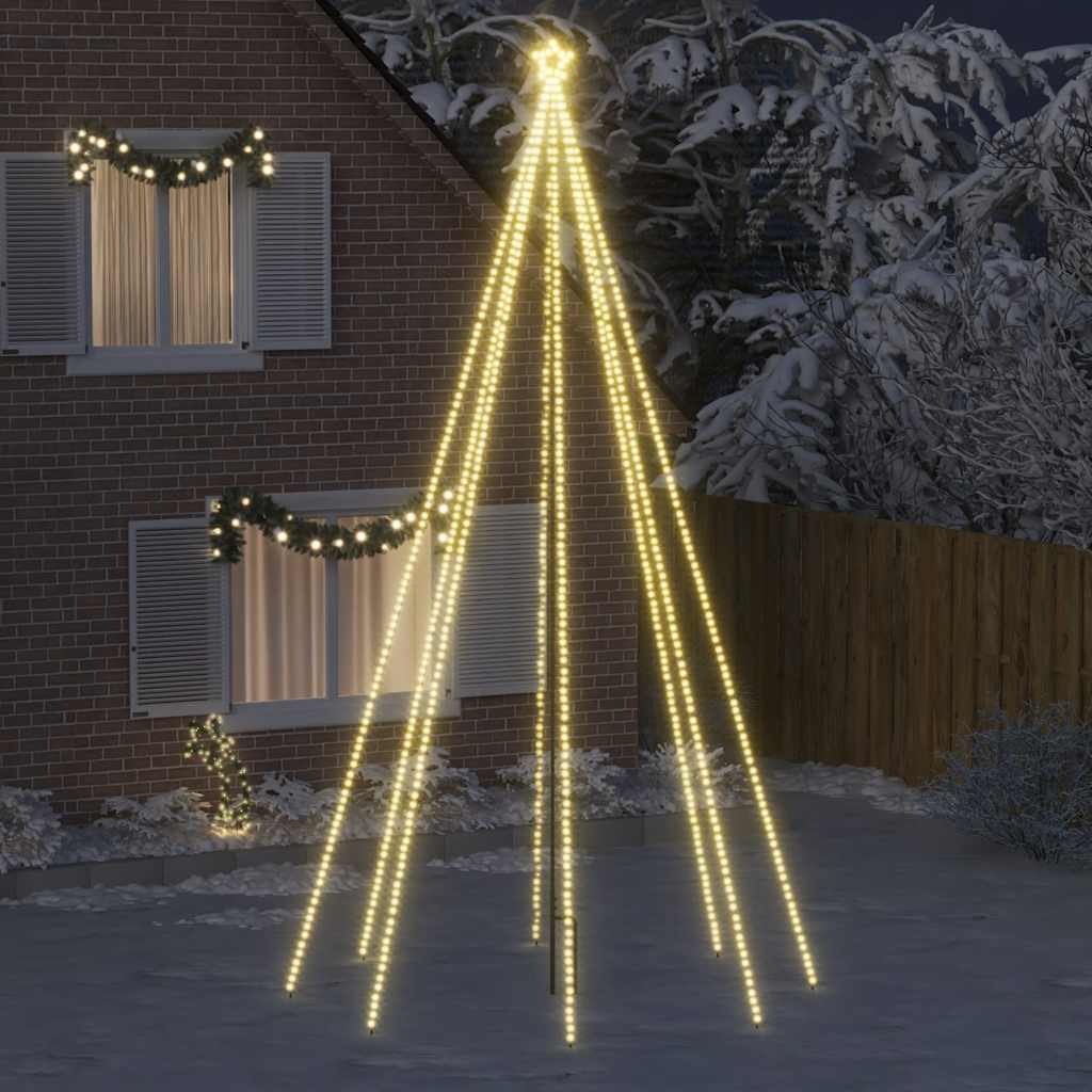 Albero di Natale a Cascata Luci LED Interni Esterni 800 LED 5 m