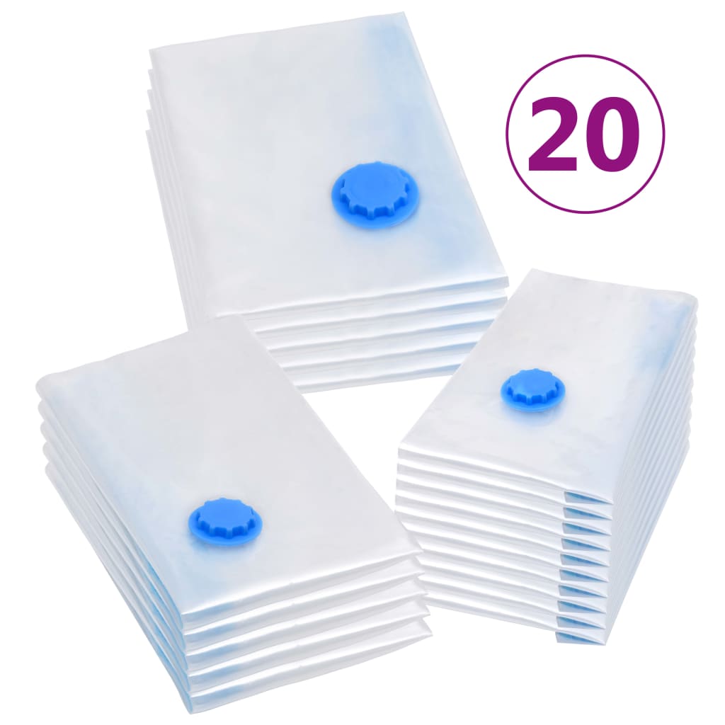 Sacchetti da Viaggio Sottovuoto per Vestiti 3 Misure 20 pz