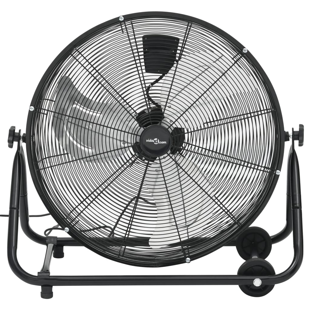 Ventilatore a Tamburo Industriale 60 cm 172,5 W Nero