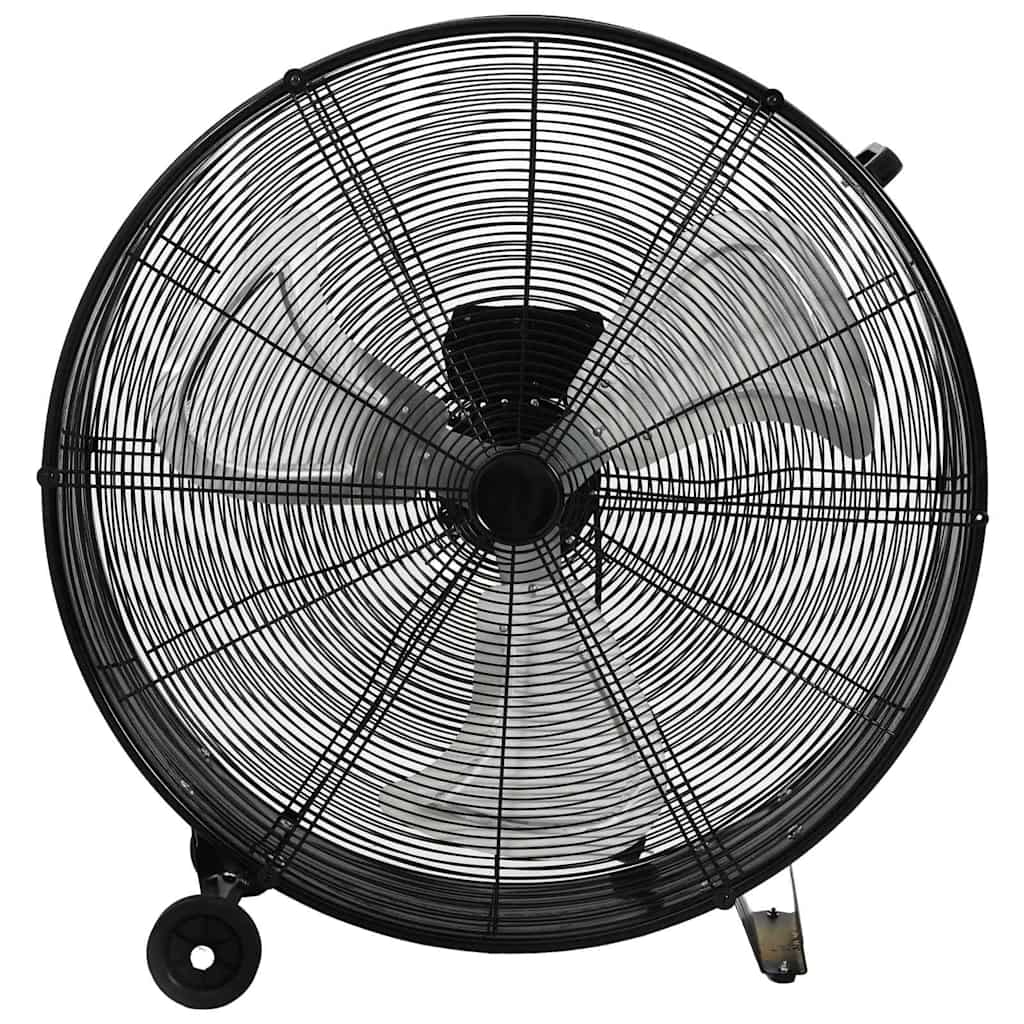 Ventilatore a Tamburo Industriale 77 cm 187,7 W Nero