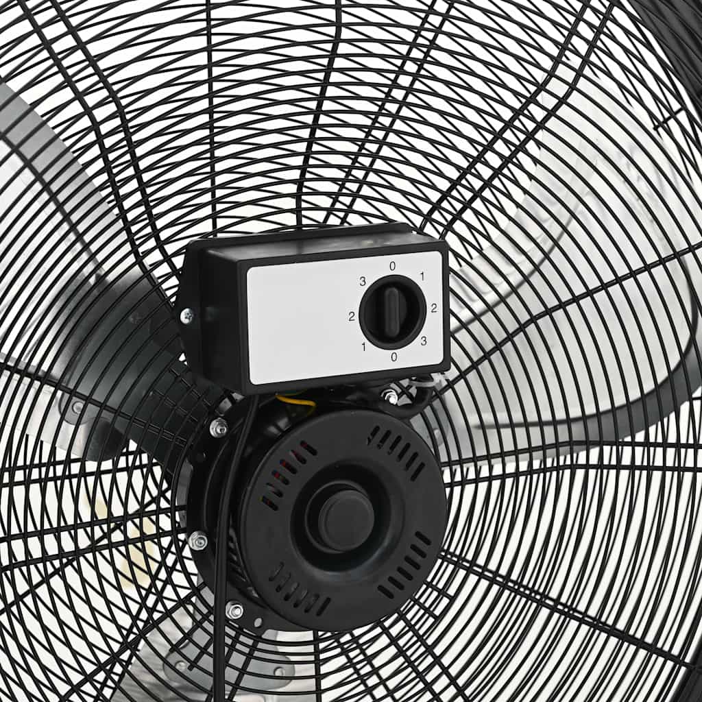 Ventilatore a Tamburo Industriale 77 cm 187,7 W Nero