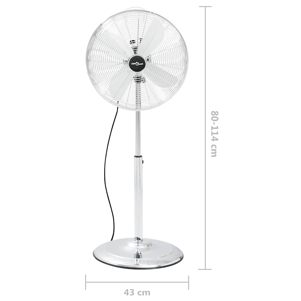 Ventilatore a Piantana 3 Velocità 40cm Cromato