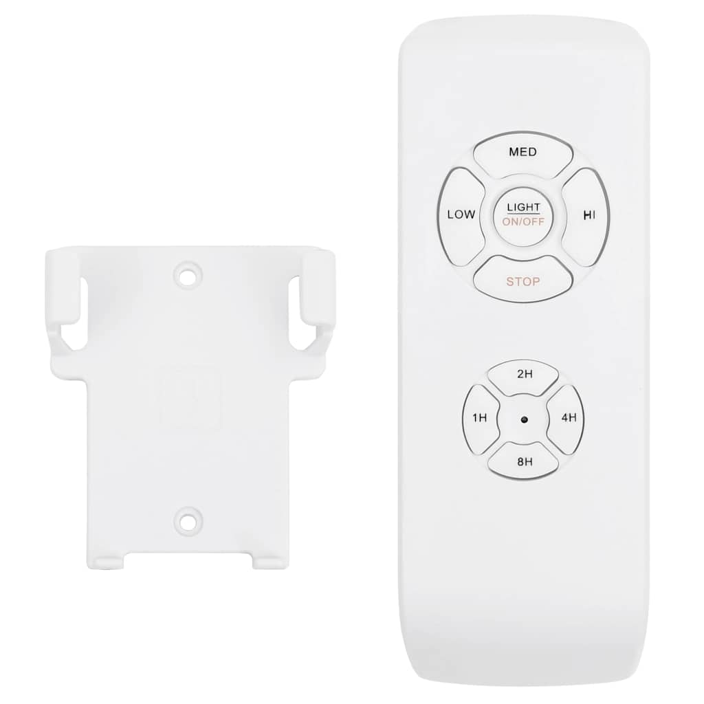 Ventilatore Soffitto con Luce e Telecomando 76 cm Marrone Scuro