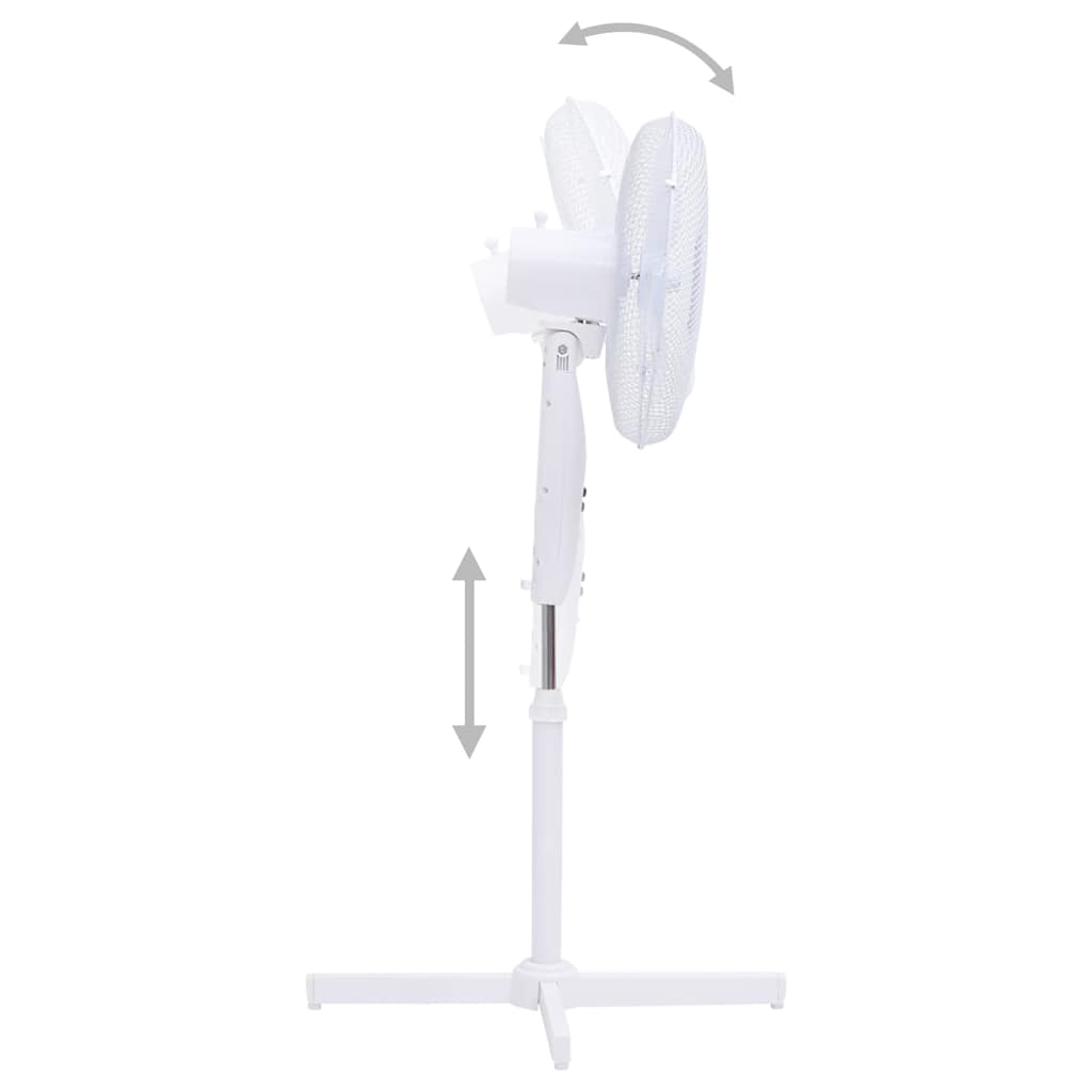 Ventilatore a Piantana Φ40 cm 120 cm Bianco