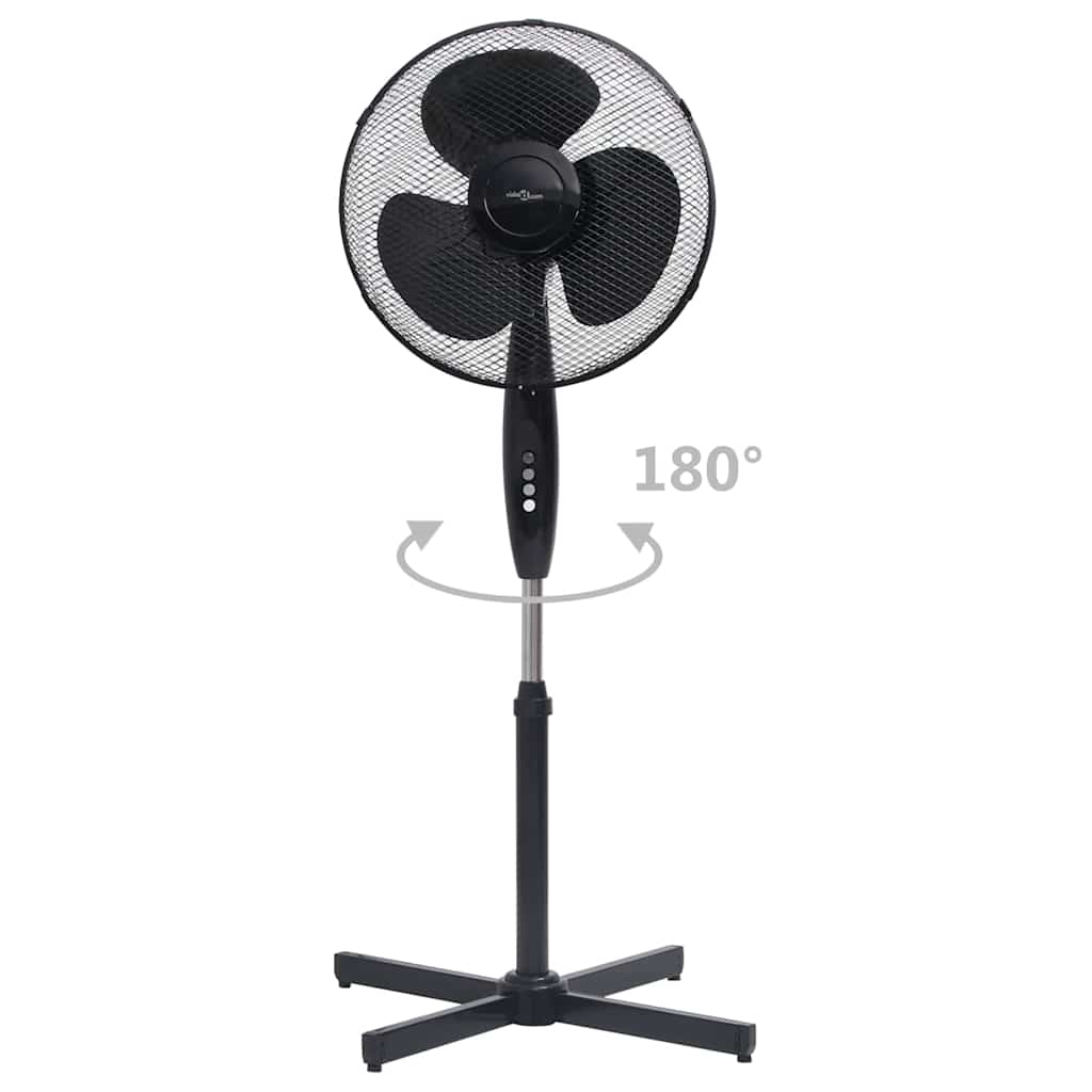 Ventilatore a Piantana Φ40 cm 120 cm Nero
