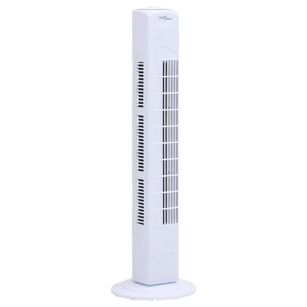 Ventilatore a Torre Φ24x80 cm Bianco