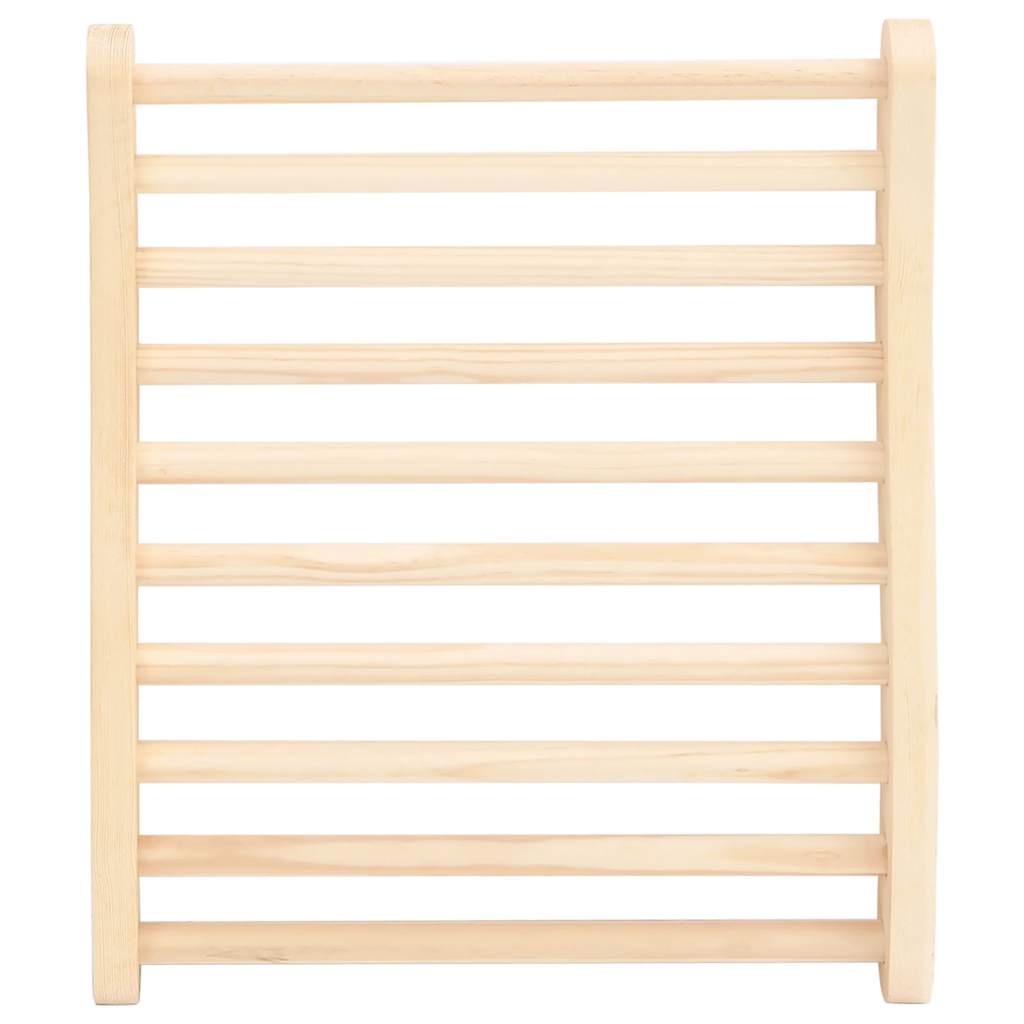 Schienale a Forma di S per Sauna in Legno Massello di Pino