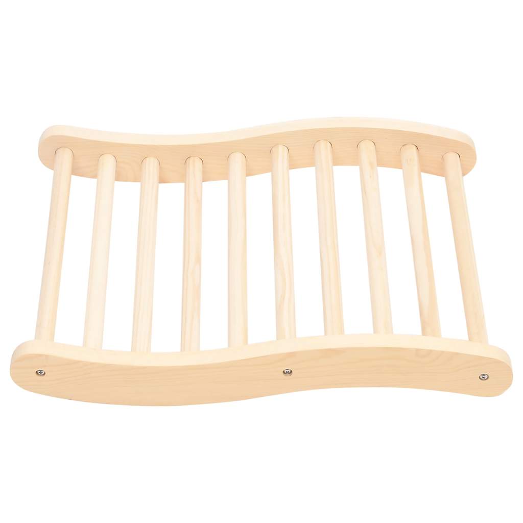 Schienale a Forma di S per Sauna in Legno Massello di Pino