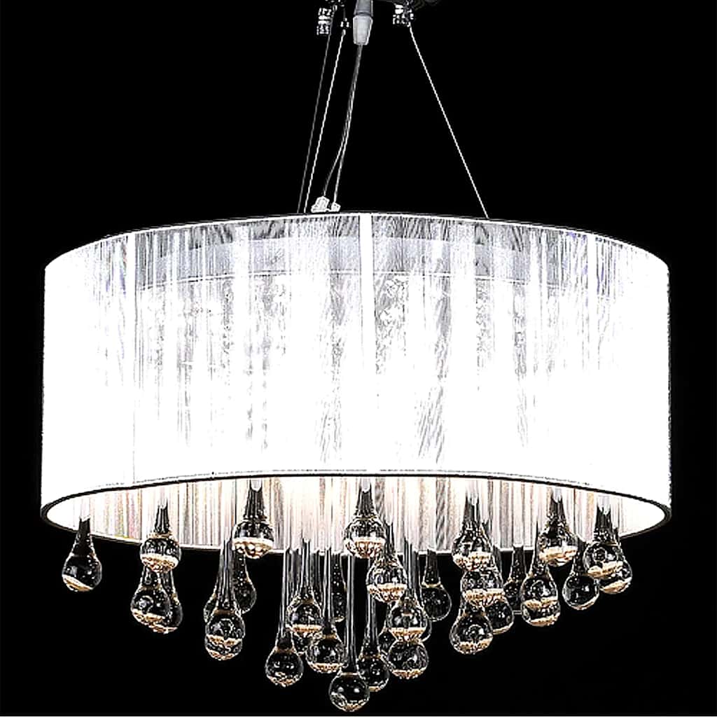 Lampadario con 85 Cristalli Bianco