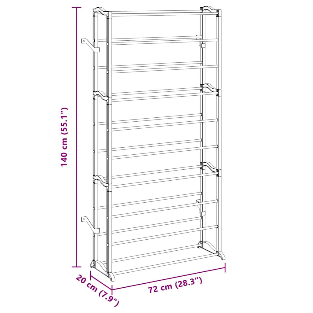 Scarpiera Portascarpe con 10 Scaffali