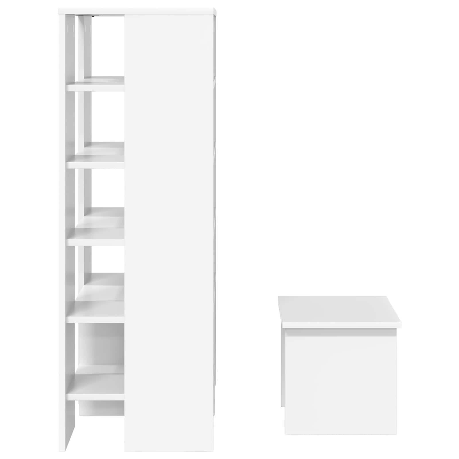 Mobile per scarpe 2 pz 62 x 35 x 100 cm Legno ingegnerizzato
