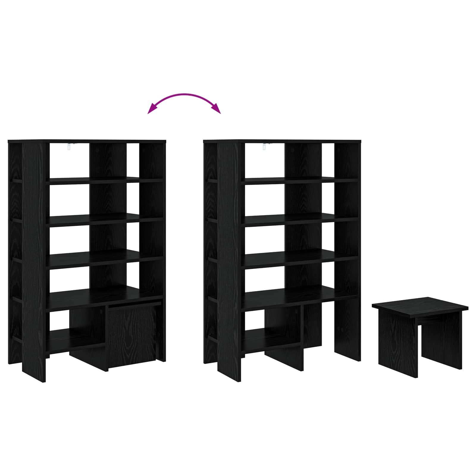 Mobile per scarpe 2 pz 62 x 35 x 100 cm Legno ingegnerizzato