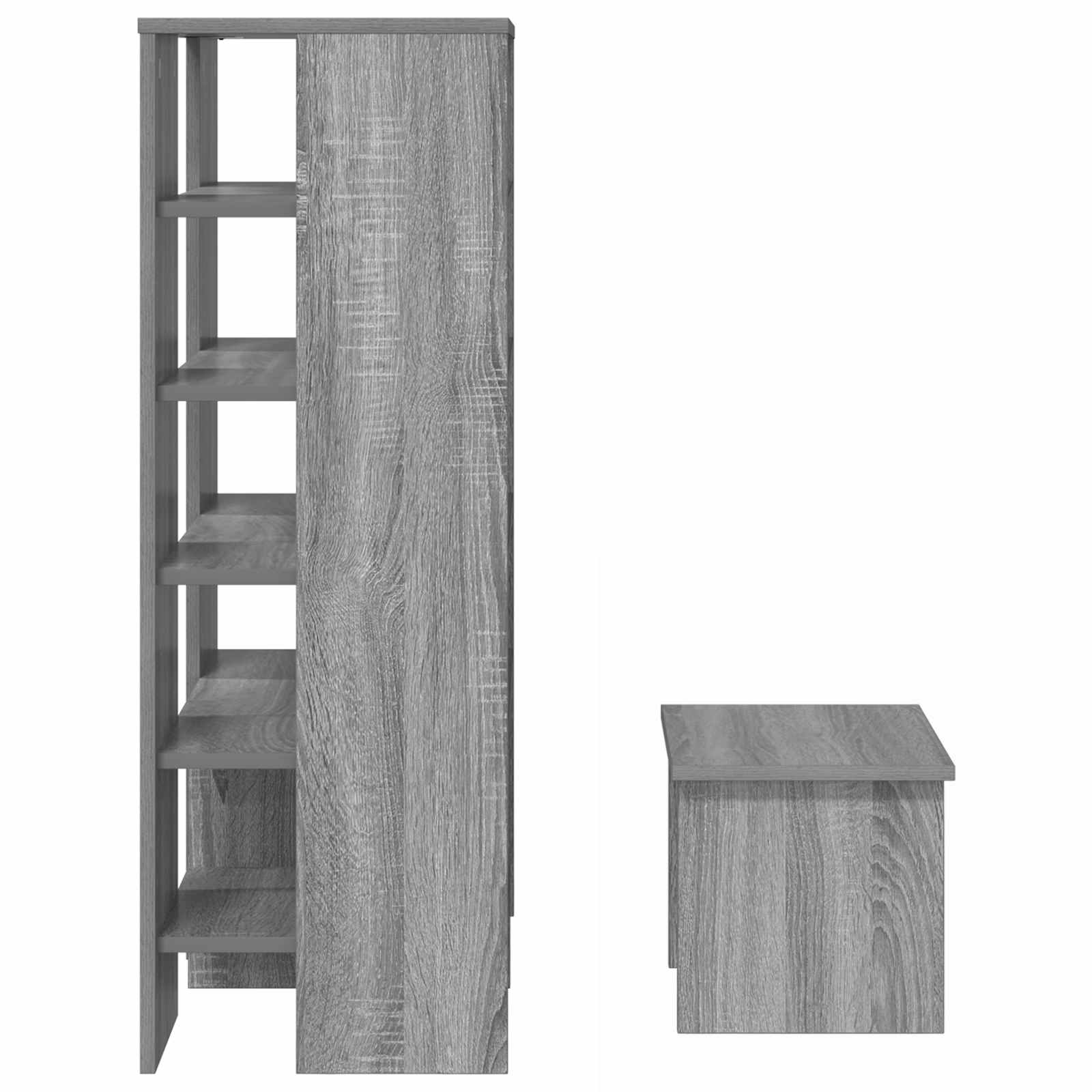 Mobile per scarpe 2 pz 62 x 35 x 100 cm Legno ingegnerizzato