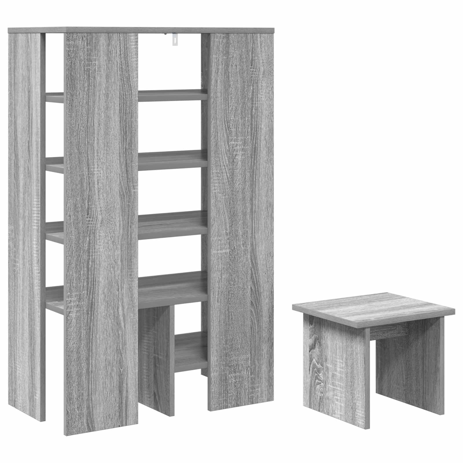 Mobile per scarpe 2 pz 62 x 35 x 100 cm Legno ingegnerizzato