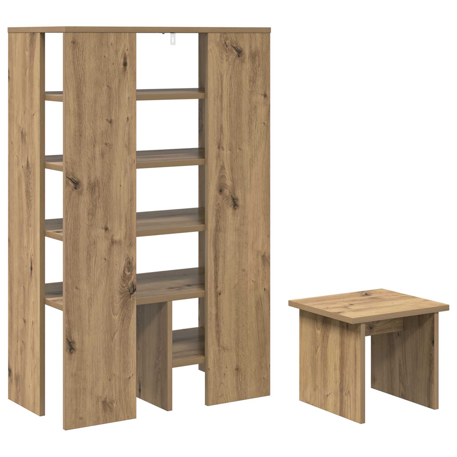Mobile per scarpe 2 pz 62 x 35 x 100 cm Legno ingegnerizzato