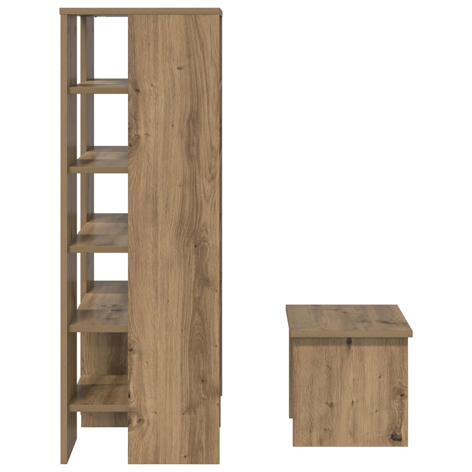Mobile per scarpe 2 pz 62 x 35 x 100 cm Legno ingegnerizzato