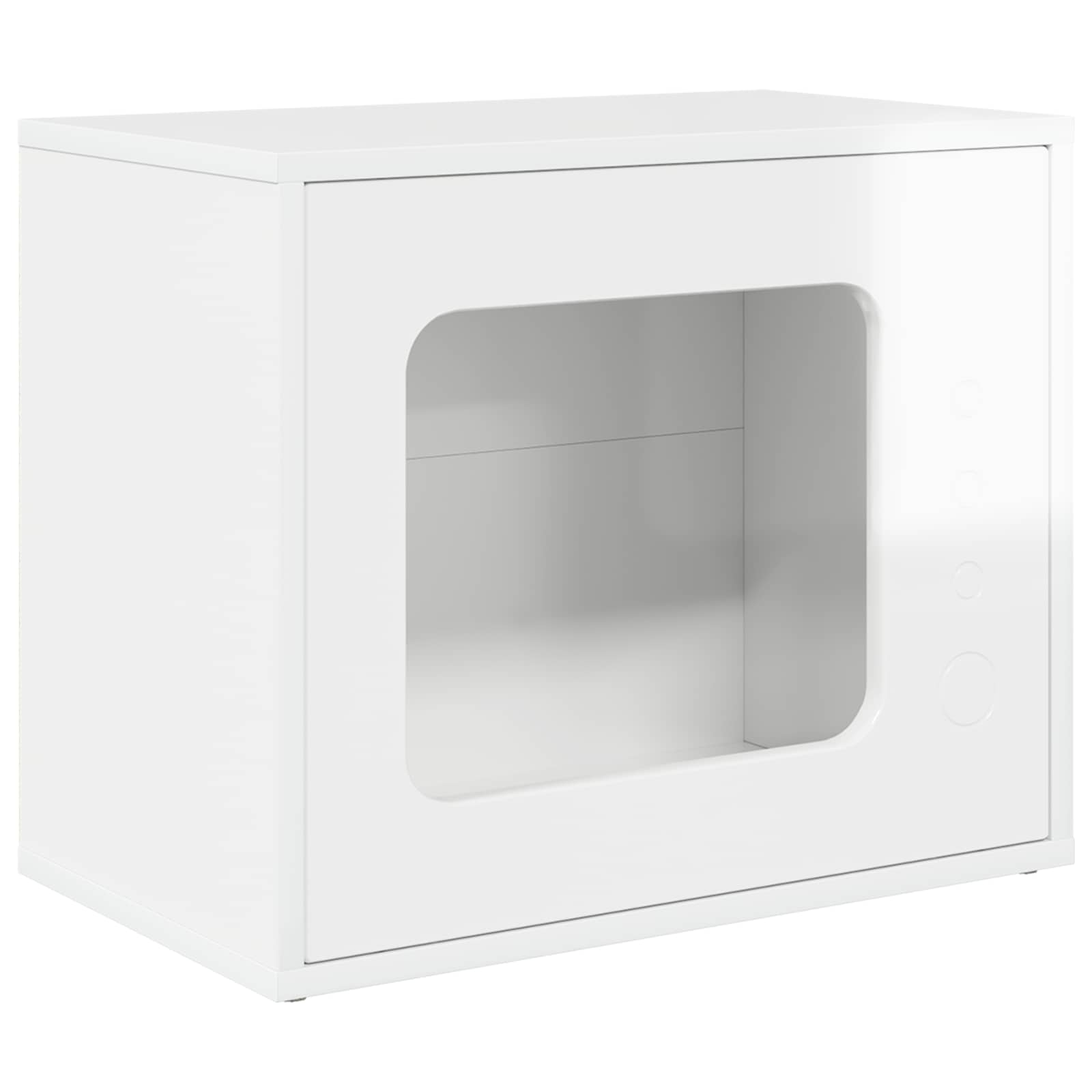 Casa per Gatti Bianco Lucido 51 x 30 x 42,5 cm