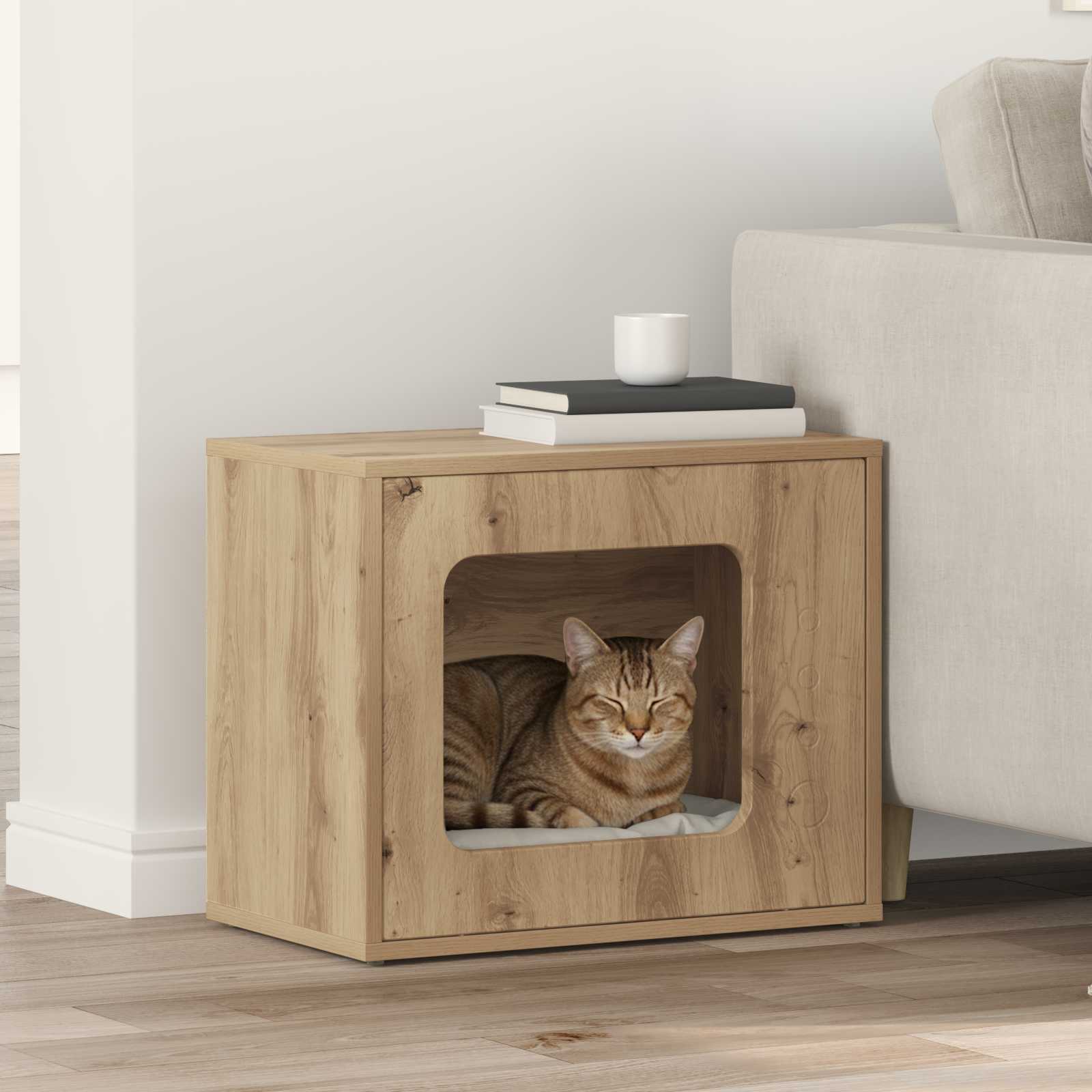 Casa per Gatti Rovere Artigianale 51 x 30 x 42,5 cm