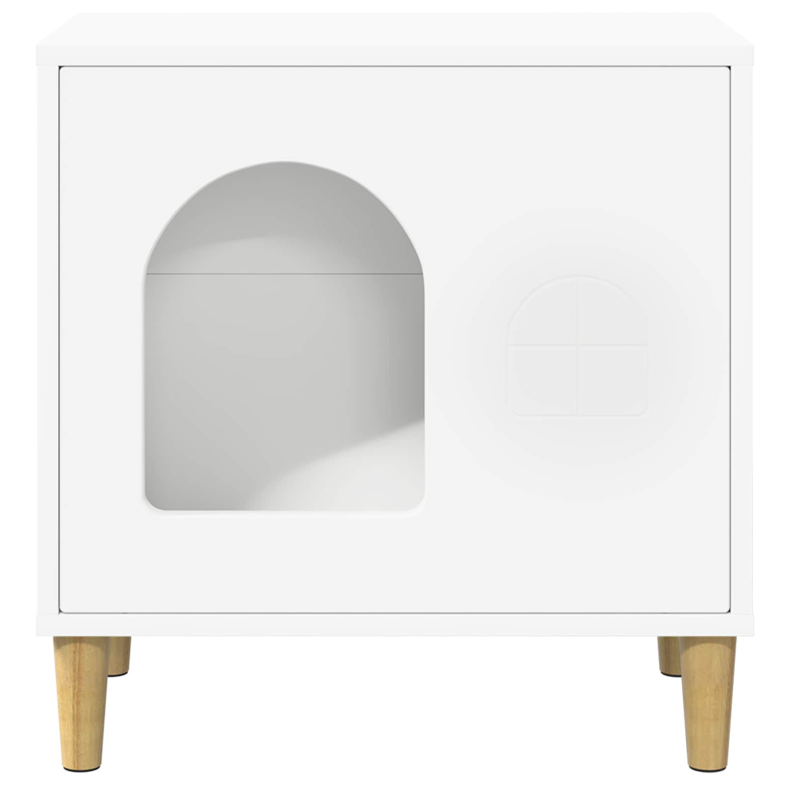 Casa per Gatti Bianco 51 x 30 x 52 cm Legno ingegnerizzato