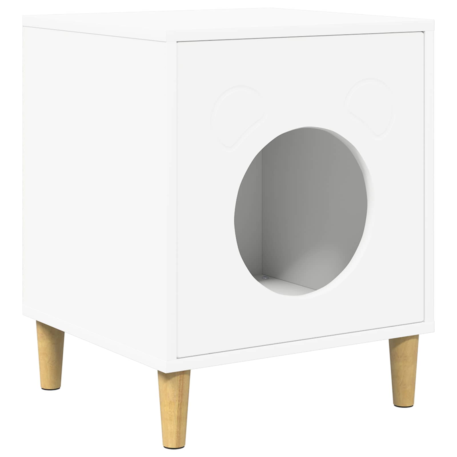 Casa per Gatti Bianco 42,5 x 40 x 53 cm Legno ingegnerizzato
