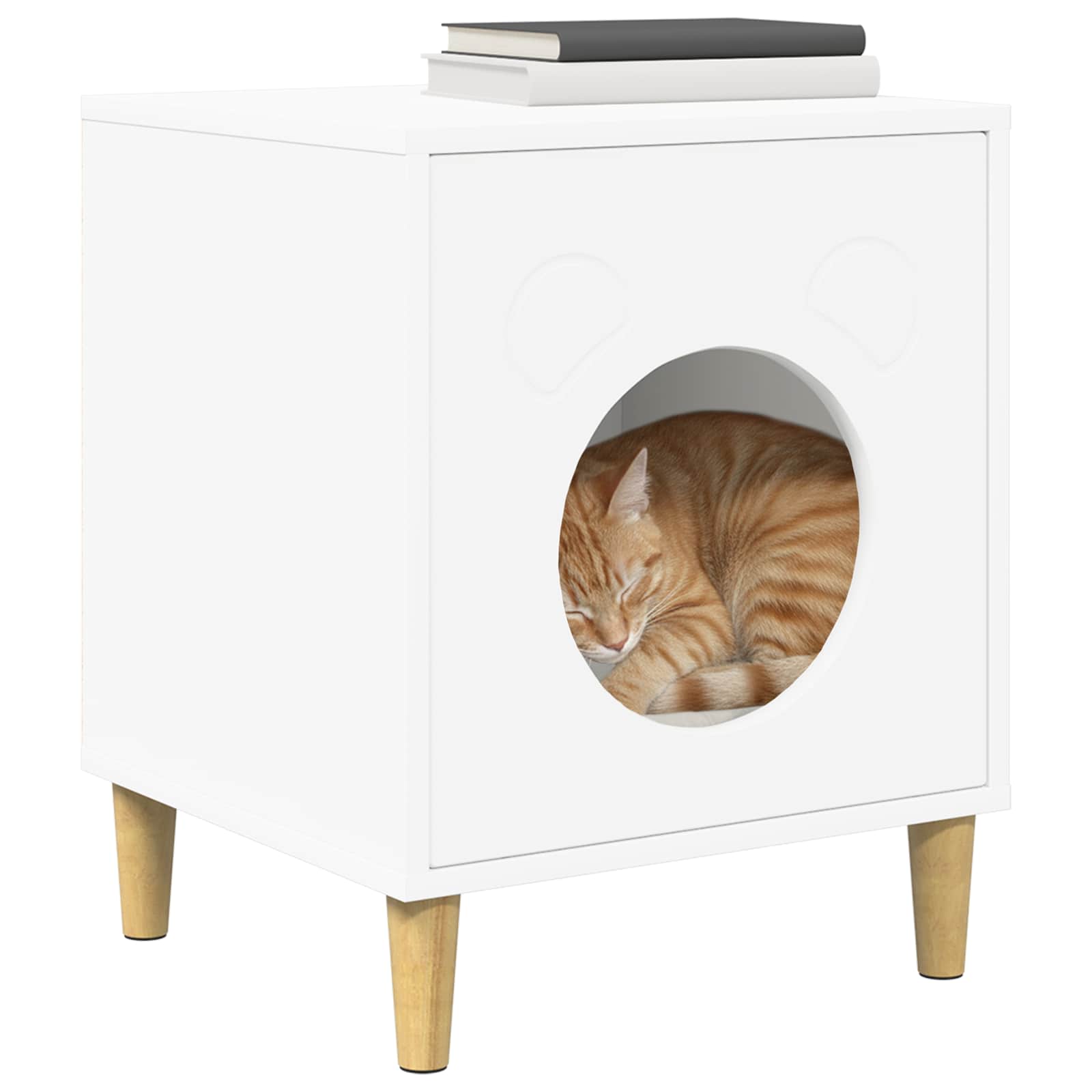 Casa per Gatti Bianco 42,5 x 40 x 53 cm Legno ingegnerizzato