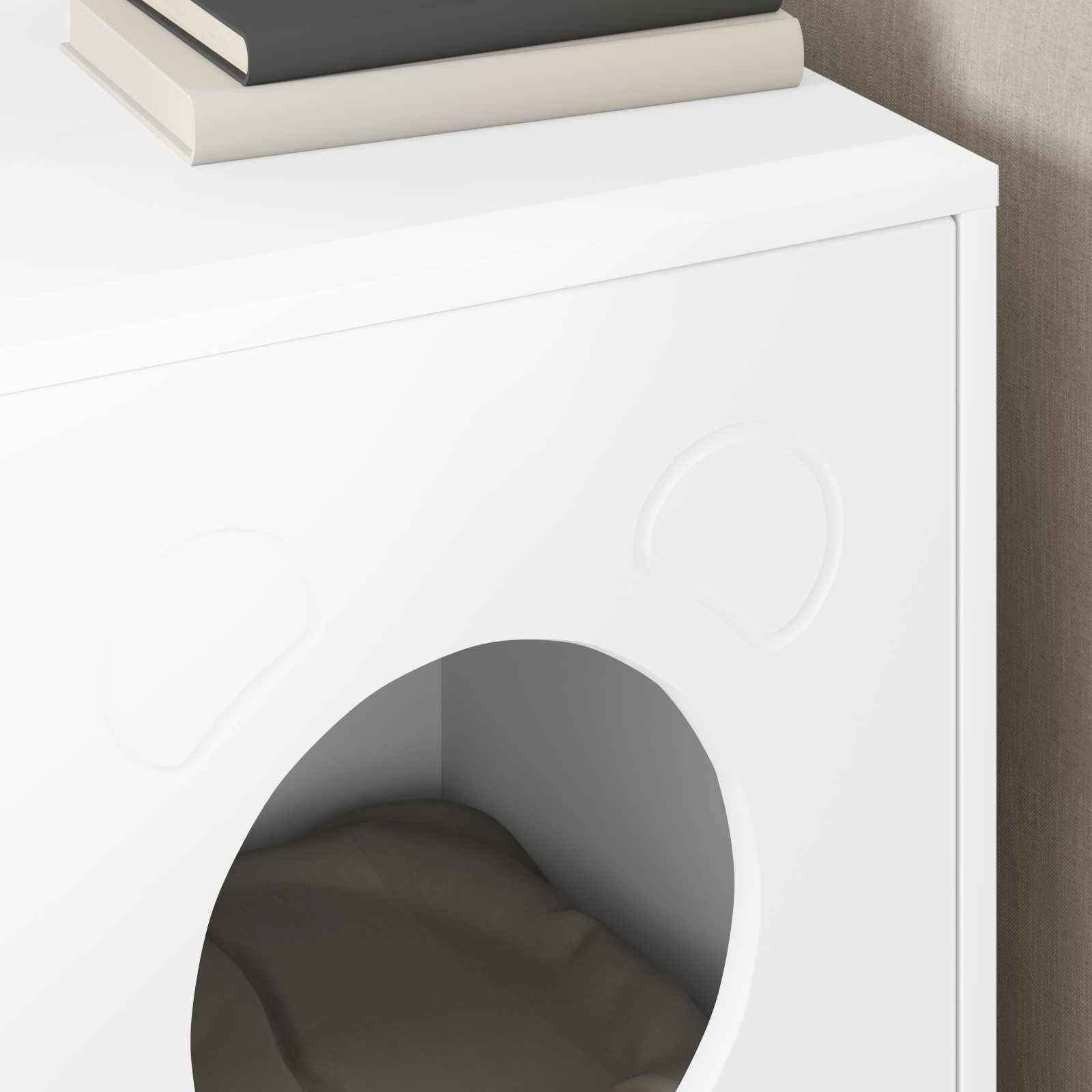 Casa per Gatti Bianco 42,5 x 40 x 53 cm Legno ingegnerizzato