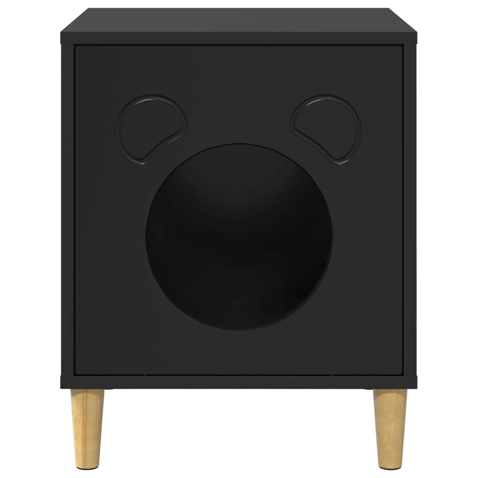 Casa per Gatti Nero 42,5 x 40 x 53 cm Legno ingegnerizzato