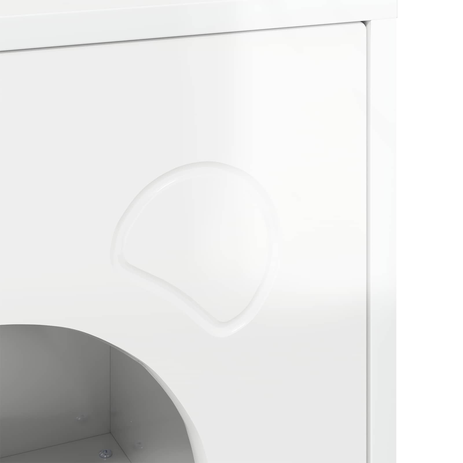 Casa per Gatti Bianco Lucido 42,5 x 40 x 53 cm