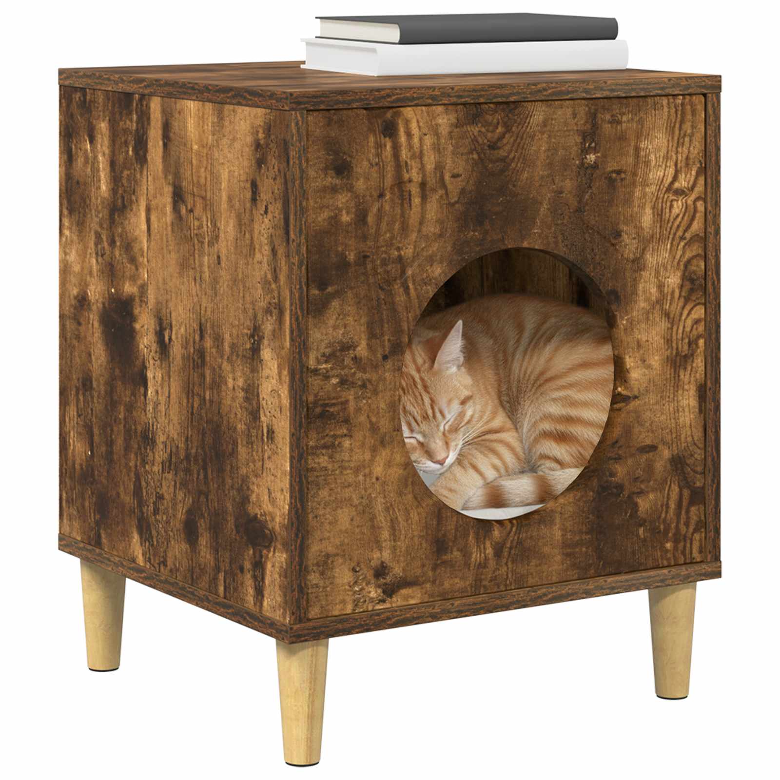 Casa per Gatti Rovere Fumo 42,5 x 40 x 53 cm
