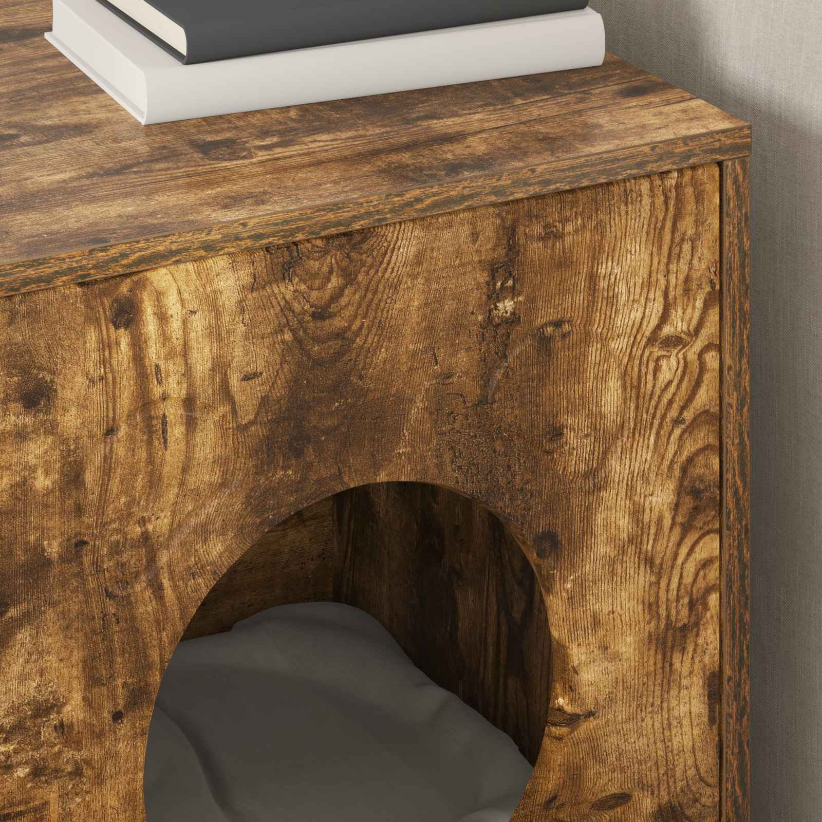 Casa per Gatti Rovere Fumo 42,5 x 40 x 53 cm