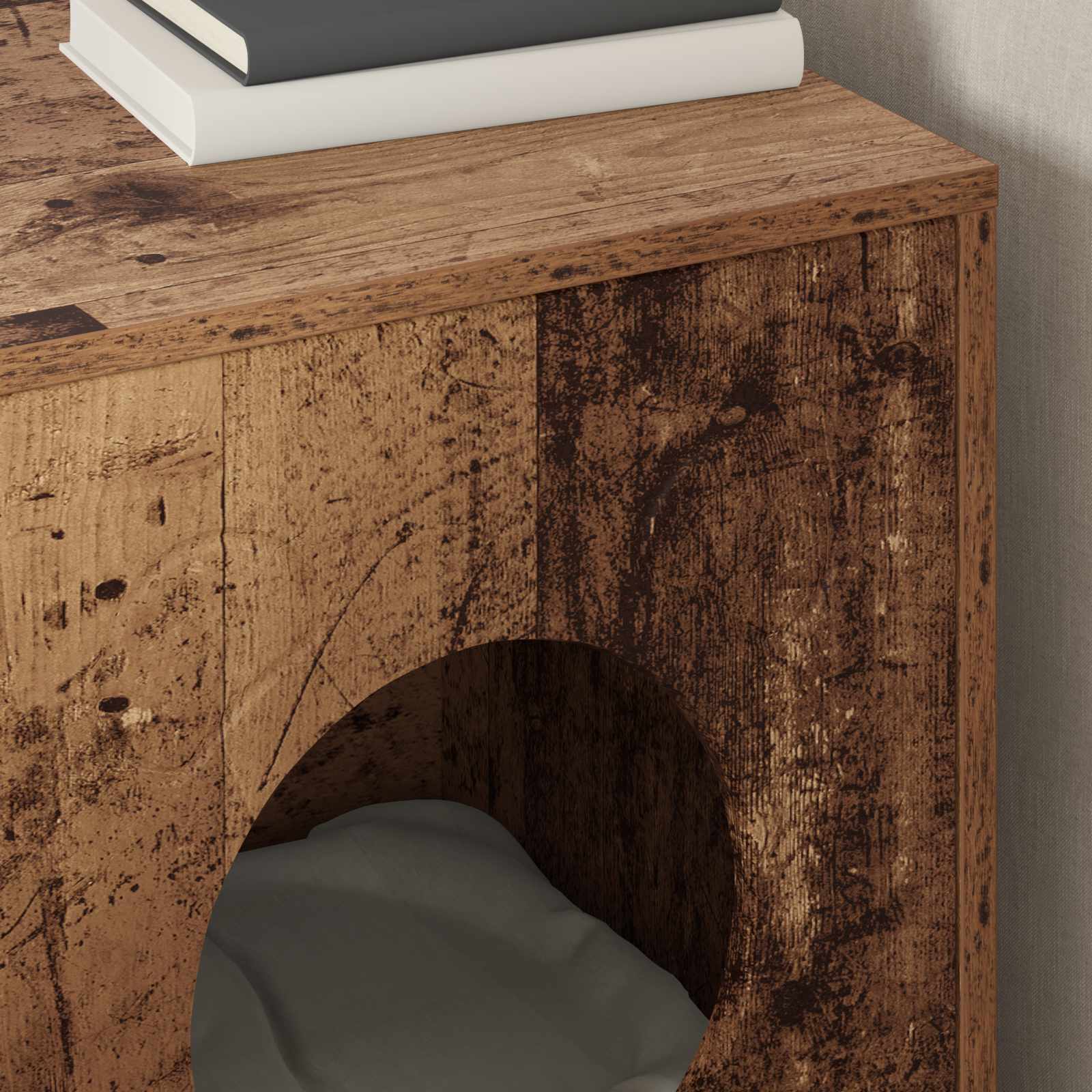 Casa per Gatti Legno antico 42,5 x 40 x 53 cm