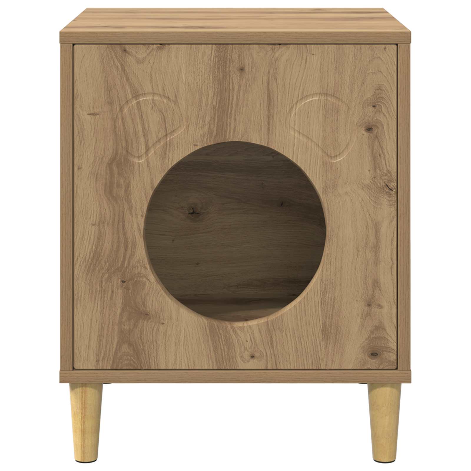 Casa per Gatti Rovere Artigianale 42,5 x 40 x 53 cm