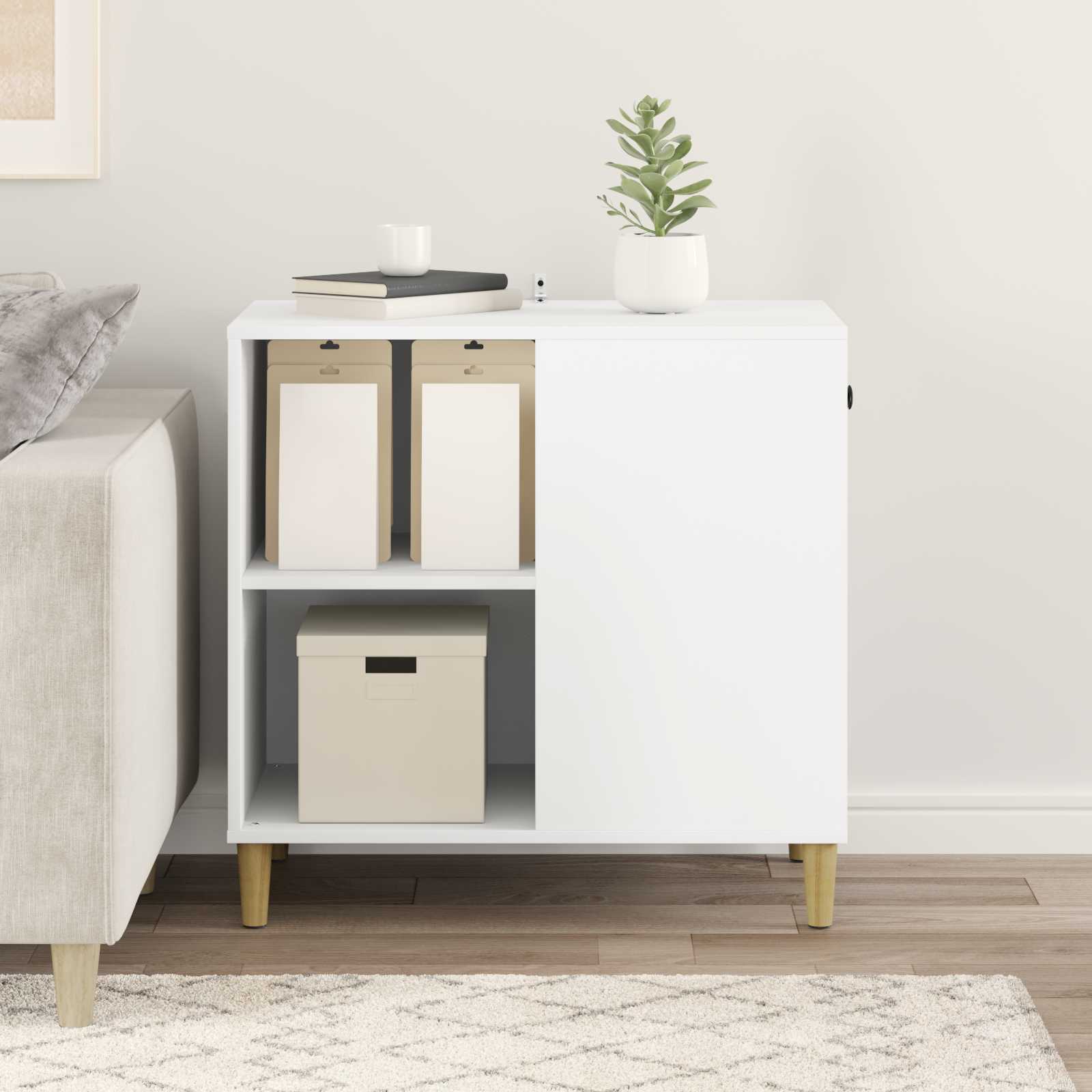Casa per Gatti Bianco 72 x 42,5 x 70 cm Legno ingegnerizzato