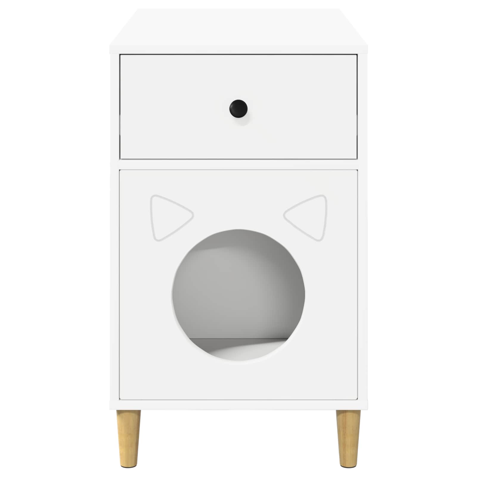 Casa per Gatti Bianco 72 x 42,5 x 70 cm Legno ingegnerizzato