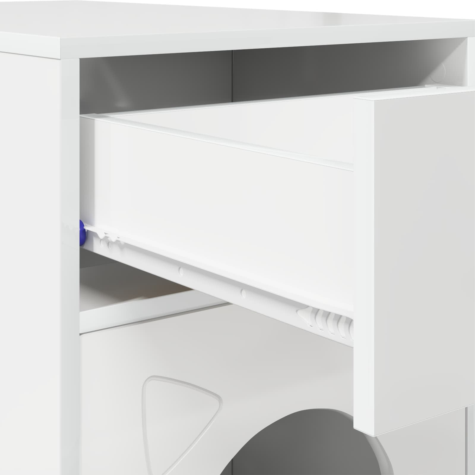 Casa per Gatti Bianco Lucido 72 x 42,5 x 70 cm