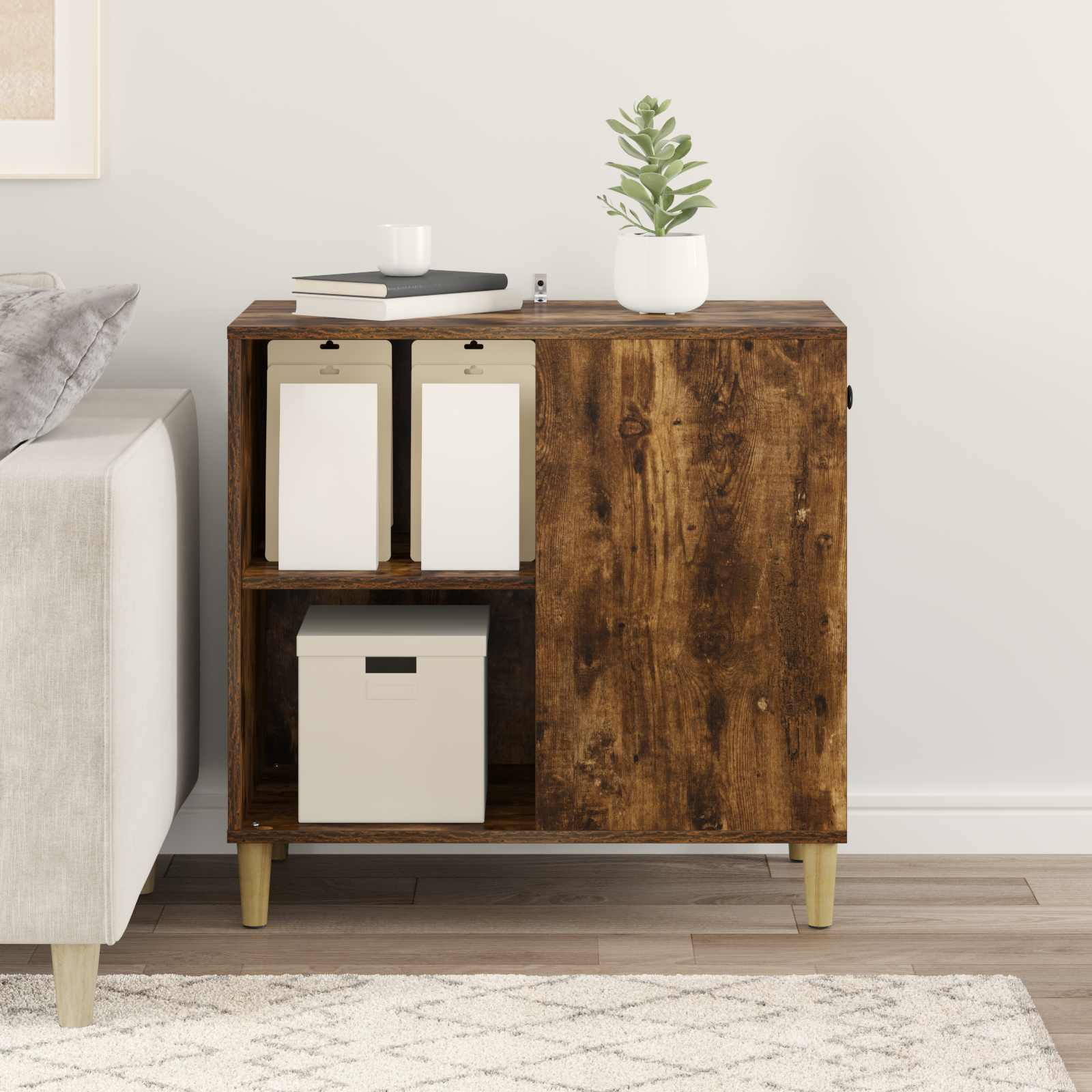 Casa per Gatti Rovere Fumo 72 x 42,5 x 70 cm