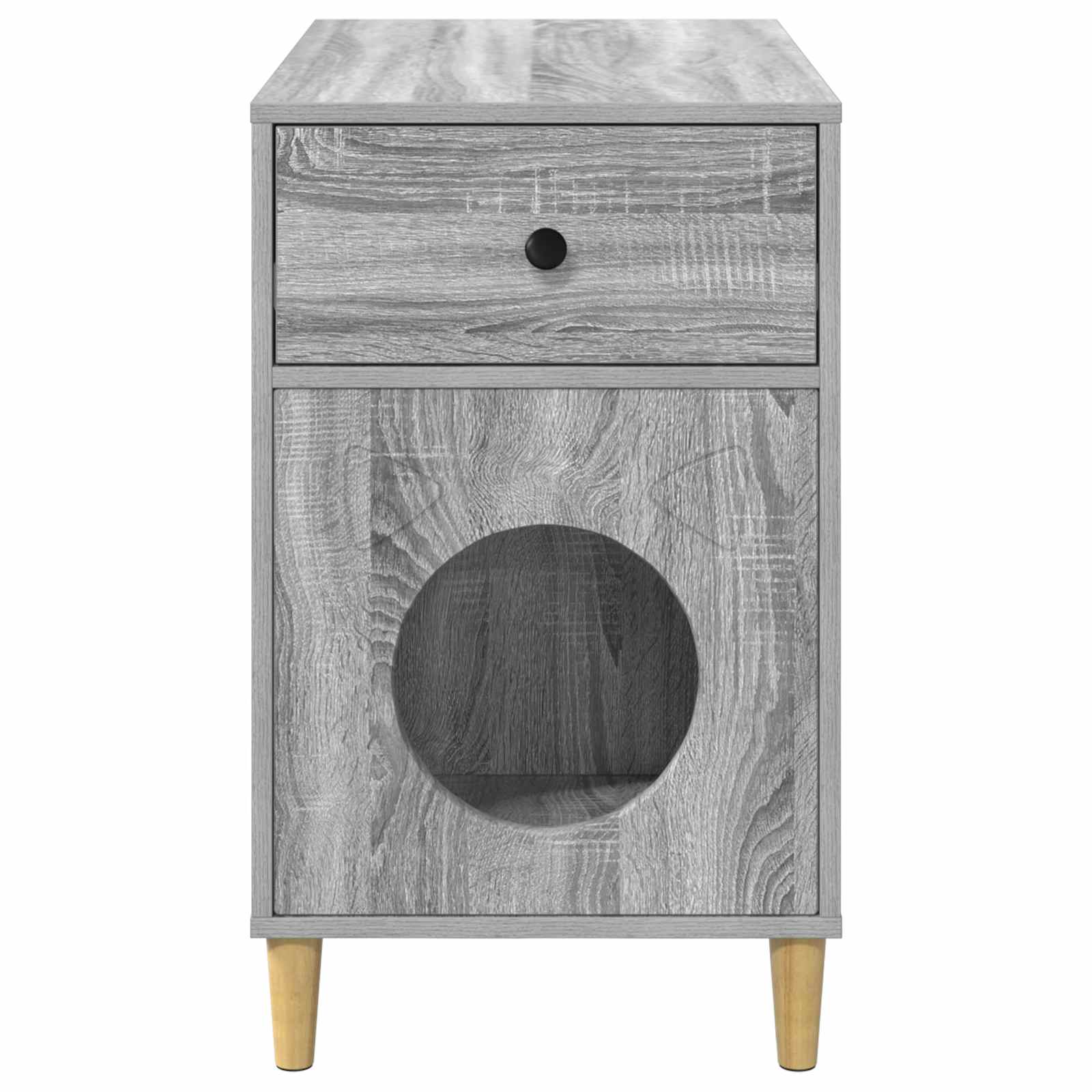 Casa per Gatti Sonoma grigio 72 x 42,5 x 70 cm
