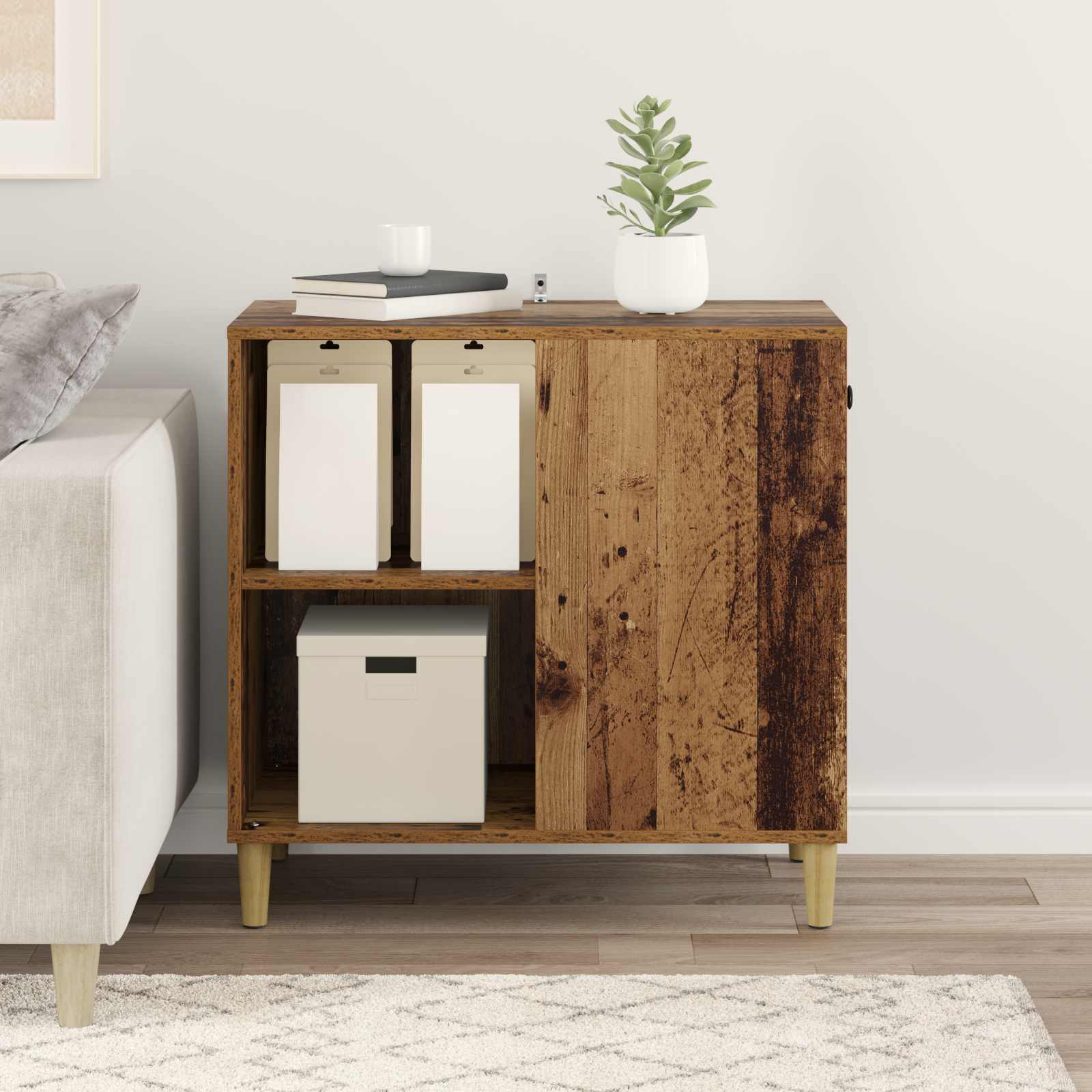Casa per Gatti Legno antico 72 x 42,5 x 70 cm