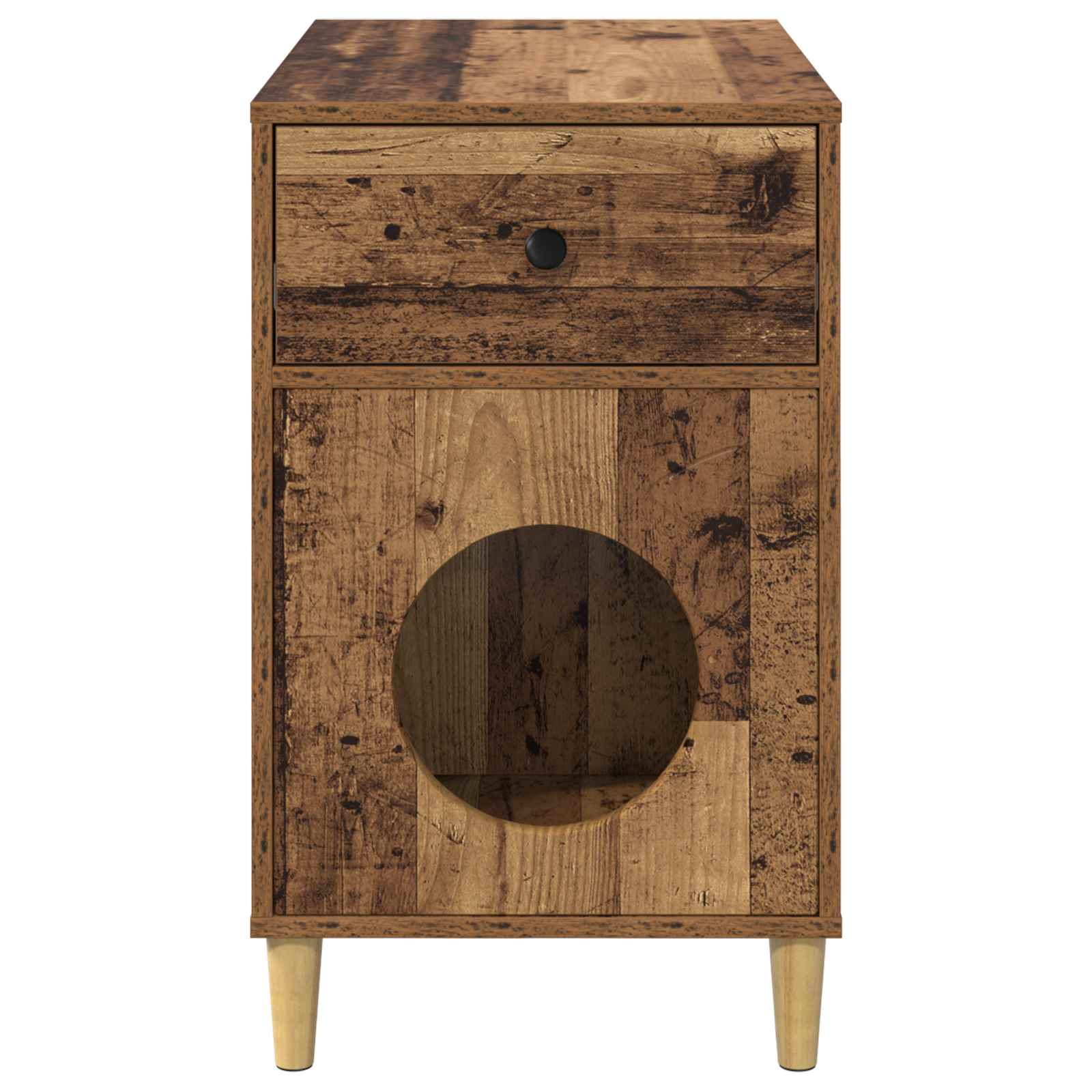 Casa per Gatti Legno antico 72 x 42,5 x 70 cm